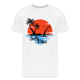 Männer Premium Bio T-Shirt -salty vibes- - Weiß