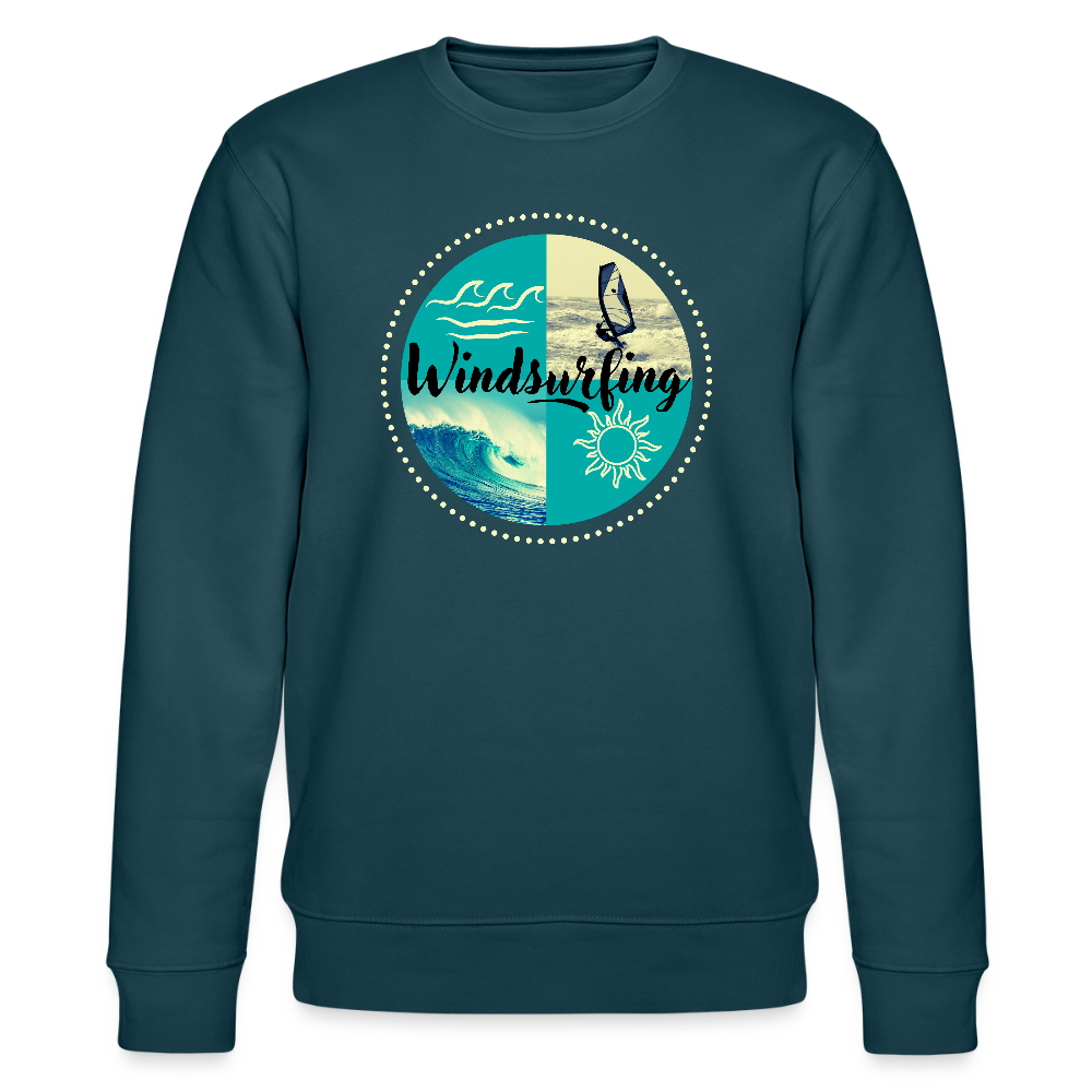 Unisex Bio-Sweatshirt CHANGER -ocean- - Dunkles Petrol