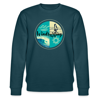 Unisex Bio-Sweatshirt CHANGER -ocean- - Dunkles Petrol