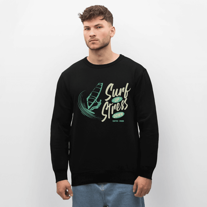 Windsurfer Hoodie ROLLER -surf up- - Schwarz