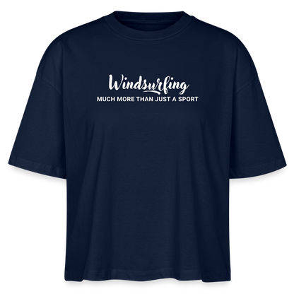 windsurfing t-shirts frauen -much more- - Navy