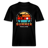 Relaxed Fit Unisex T-Shirt -Bring on the sunshine- - Schwarz