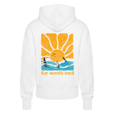 Unisex Relaxed Fit Bio-Hoodie -sunny waves- - Weiß