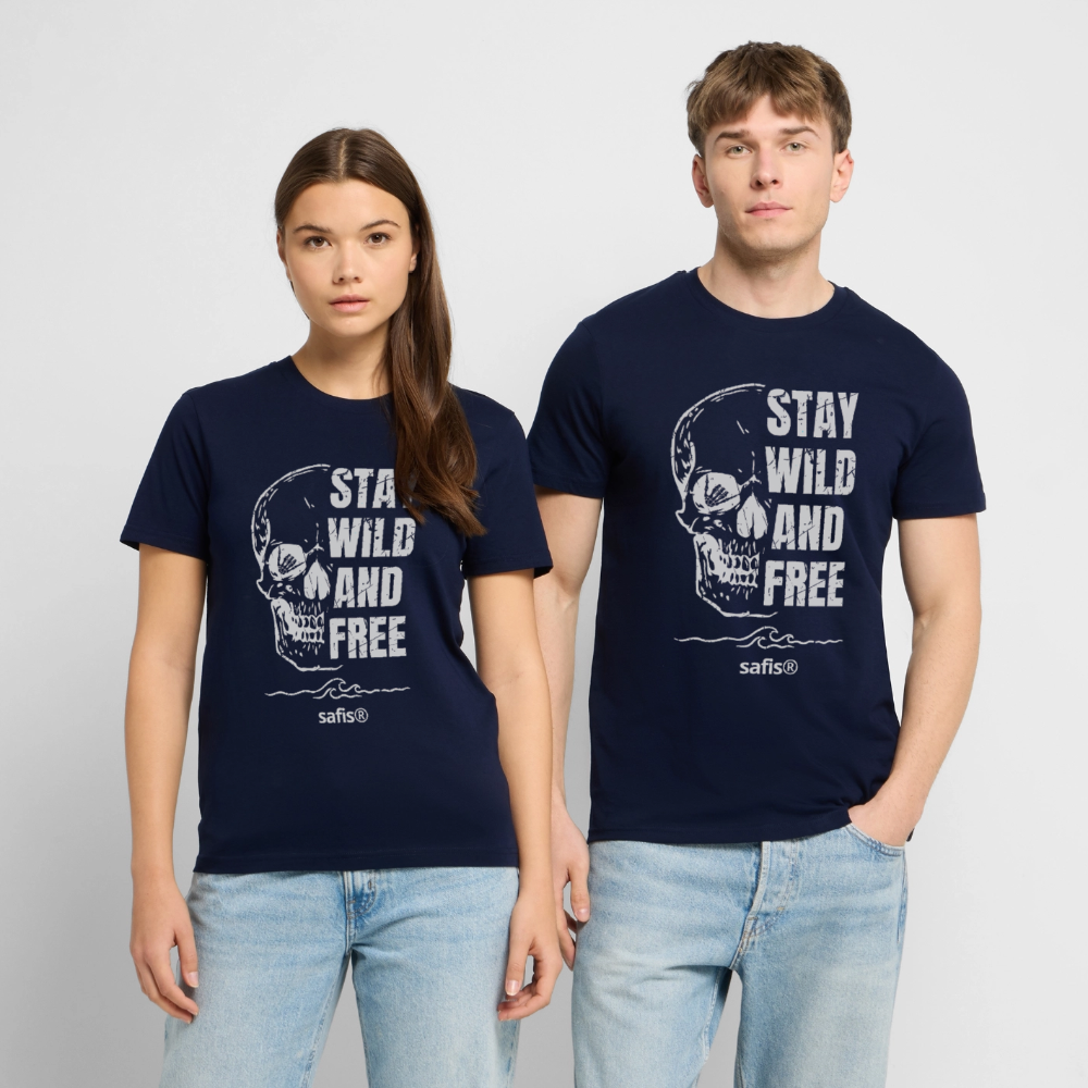 -wild and free- Unisex Bio-T-Shirt CREATOR - Navy