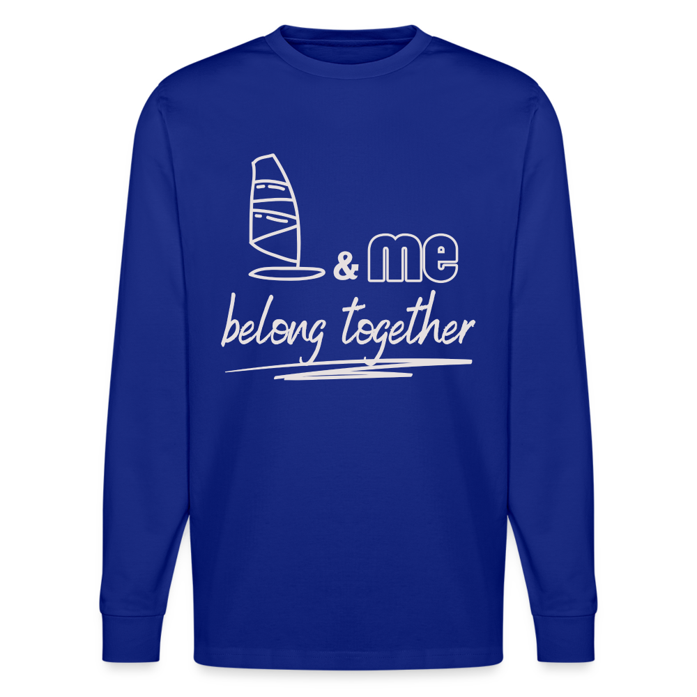 Unisex Bio-Langarmshirt -belong together- - Königsblau