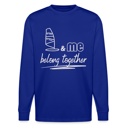 Unisex Bio-Langarmshirt -belong together- - Königsblau