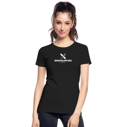 Frauen Premium Bio T-Shirt -adventure- - Schwarz