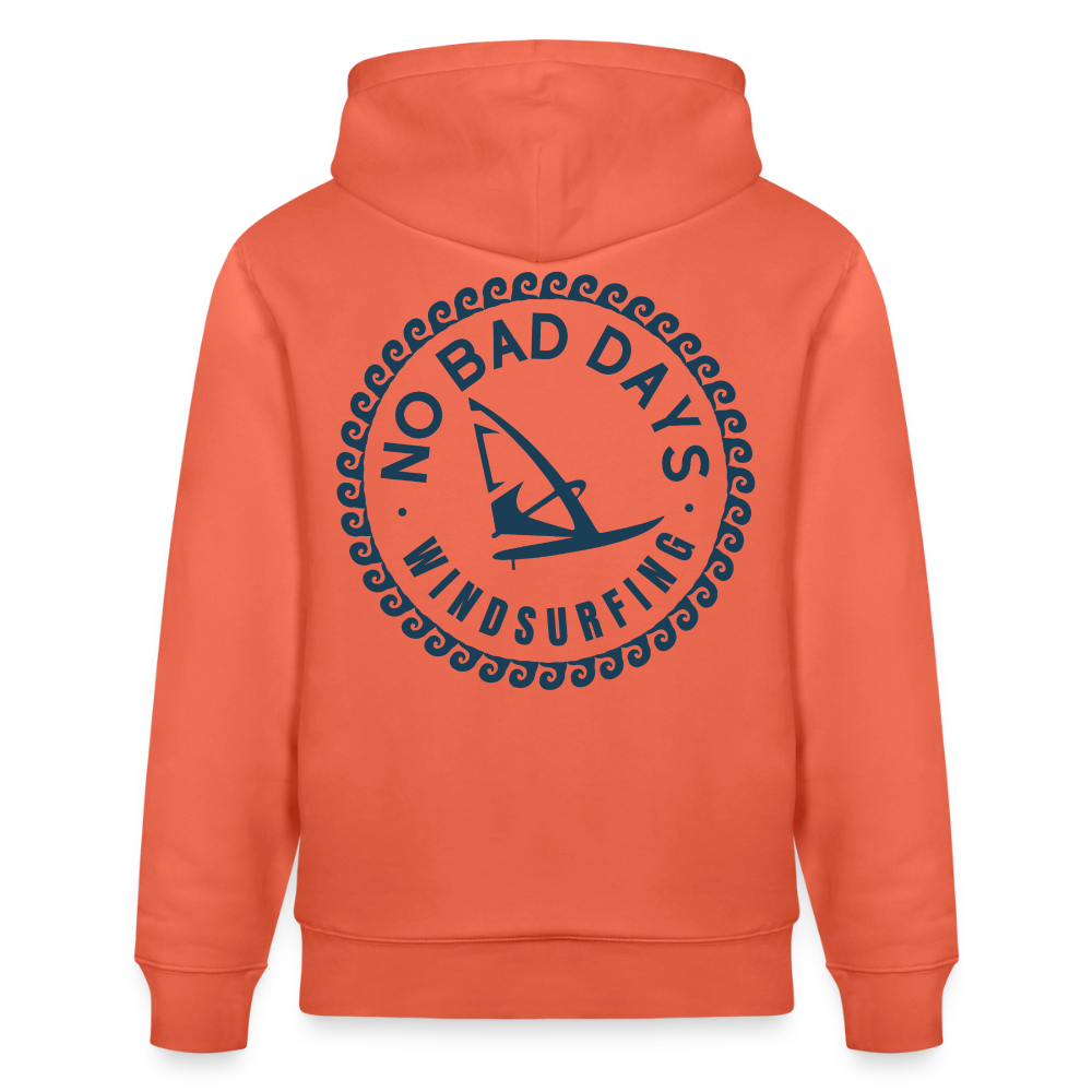 safis Windsurf Shirt | Unisex Bio-Hoodie CRUISER -no bad days- - Hellrot