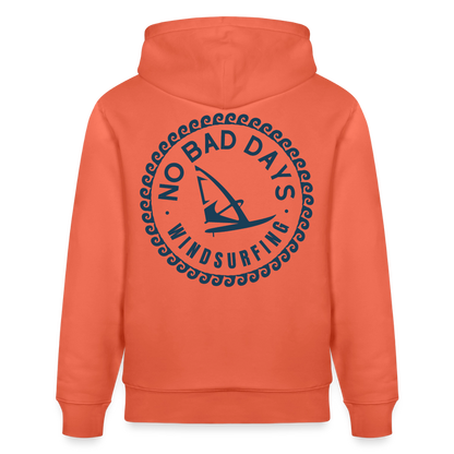 safis Windsurf Shirt | Unisex Bio-Hoodie CRUISER -no bad days- - Hellrot