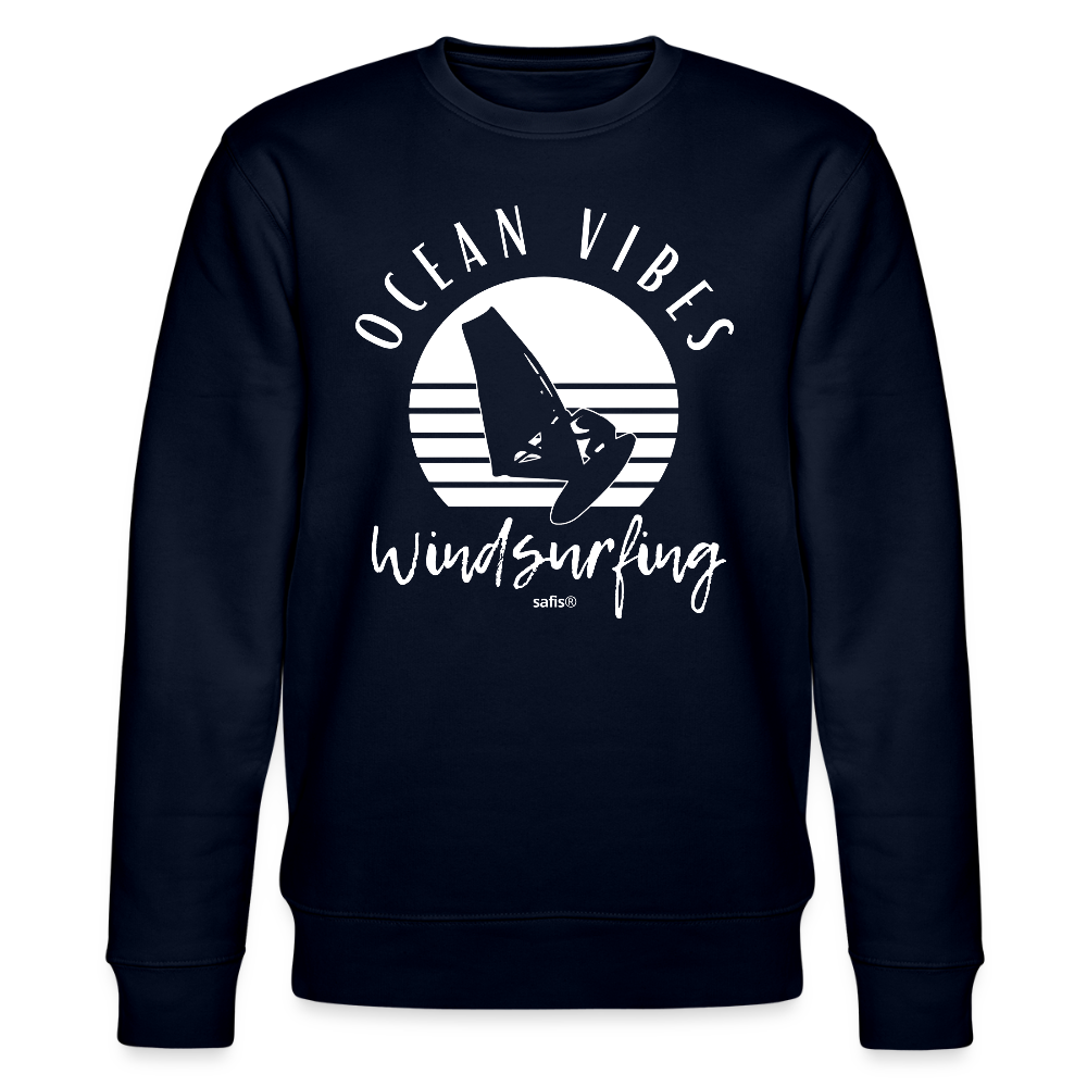 Unisex Bio-Sweatshirt CHANGER -ocean vibes sunset- - Navy