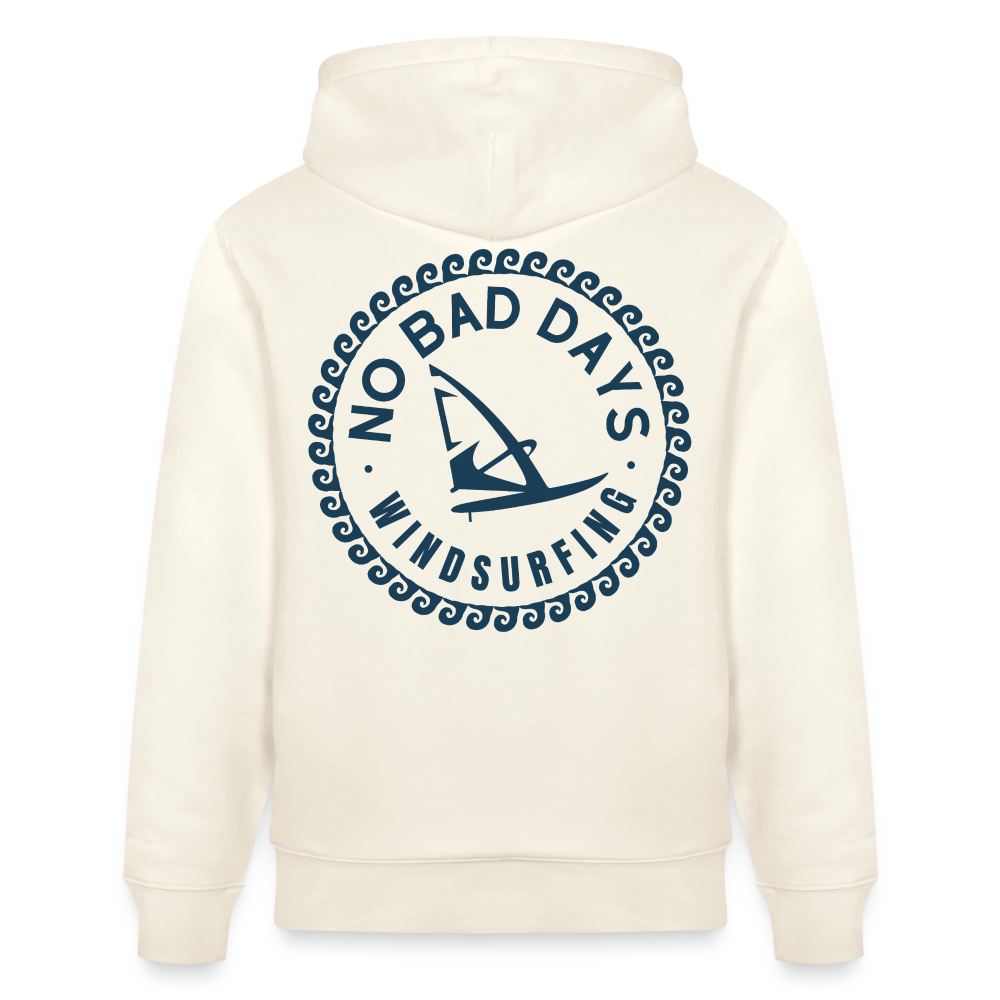 safis Windsurf Shirt | Unisex Bio-Hoodie CRUISER -no bad days- - Naturweiß 