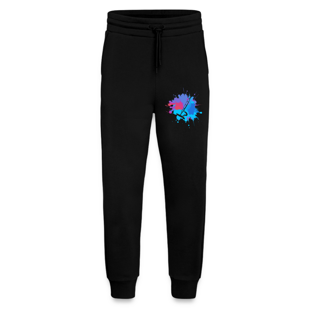 Organic Relaxed Jogginghose -Farbklecks- - SOLID BLACK