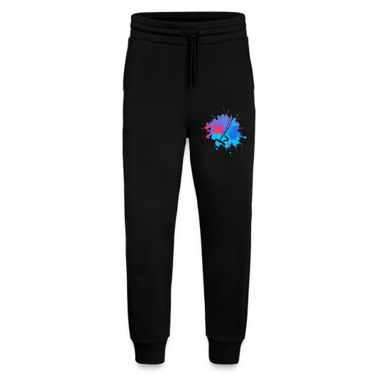 Organic Relaxed Jogginghose -Farbklecks- - SOLID BLACK