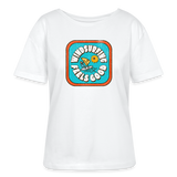 Relaxed Rundhals Frauen Bio-T-Shirt -feels good- - Weiß