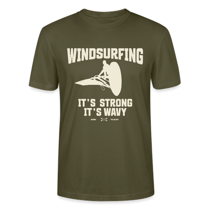 Nachhaltiges Bio Shirt wavy – Windsurf Geschenk.  CRAFTER Bio T-Shirt wavy für Windsurf Fans.  