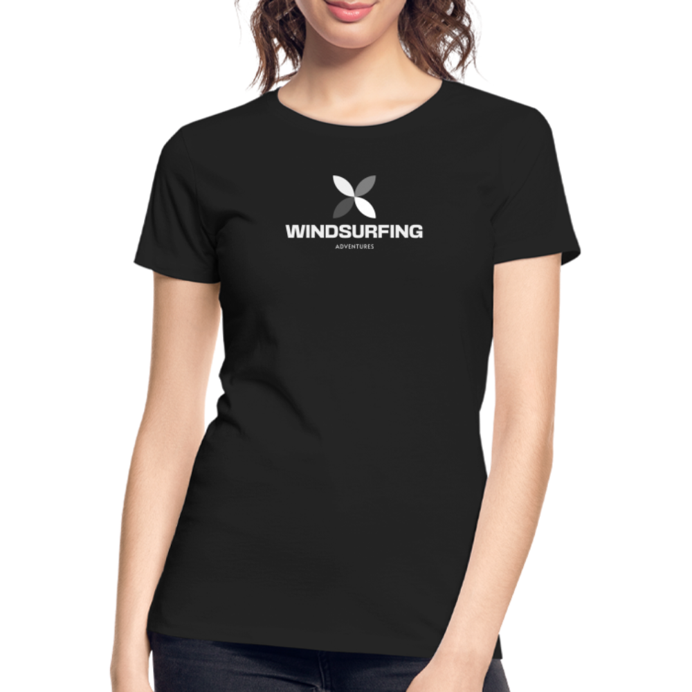 Frauen Premium Bio T-Shirt -adventure- - Schwarz