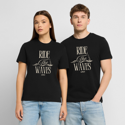 Unisex Bio-T-Shirt CREATOR -ride the waves- - Schwarz