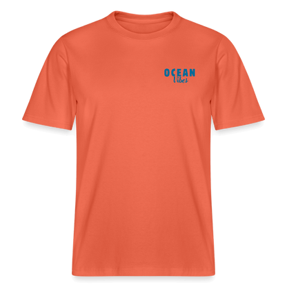 Relaxed Fit Unisex Bio-T-Shirt -happiest- - Hellrot