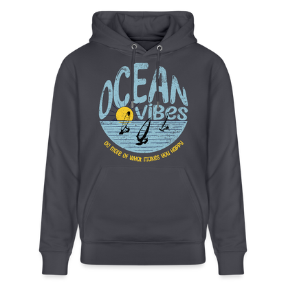 Unisex Bio-Hoodie CRUISER -do more- - Indigoblau