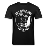 safis® Windsurf T-Shirt Unisex Bio-T-Shirt CREATOR -salt water soul- - Schwarz