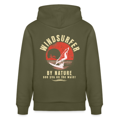 Unisex Bio-Hoodie CRUISER -by nature- - Khaki Grün