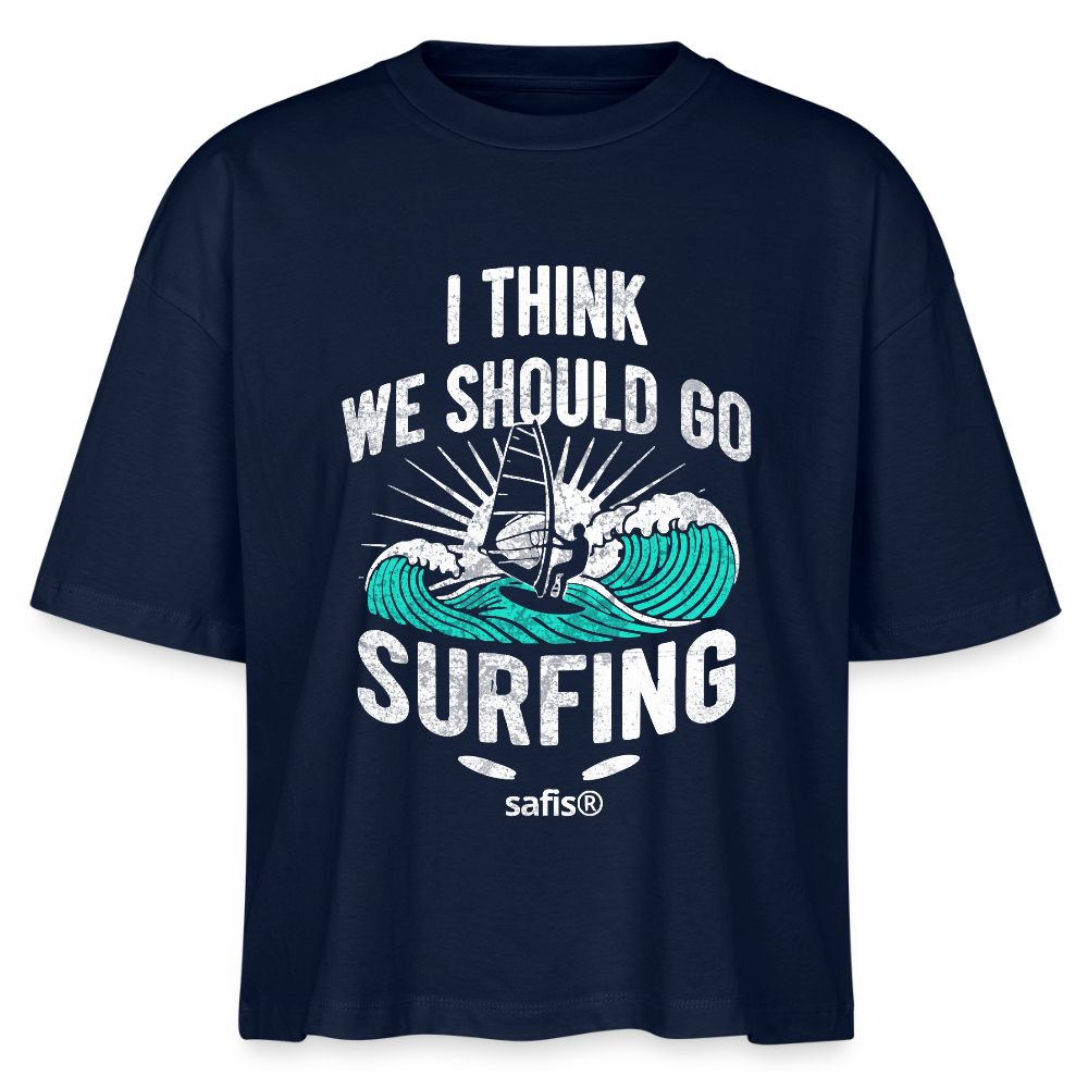 Windsurfing Frauen Boxy Bio-T-Shirt Nova -surfing- - Navy safis®