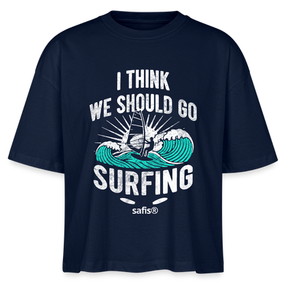 Windsurfing Frauen Boxy Bio-T-Shirt Nova -surfing- - Navy safis®