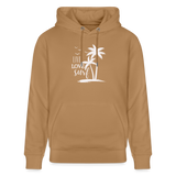 Unisex Bio-Hoodie CRUISER -live love surf- - Karamell 