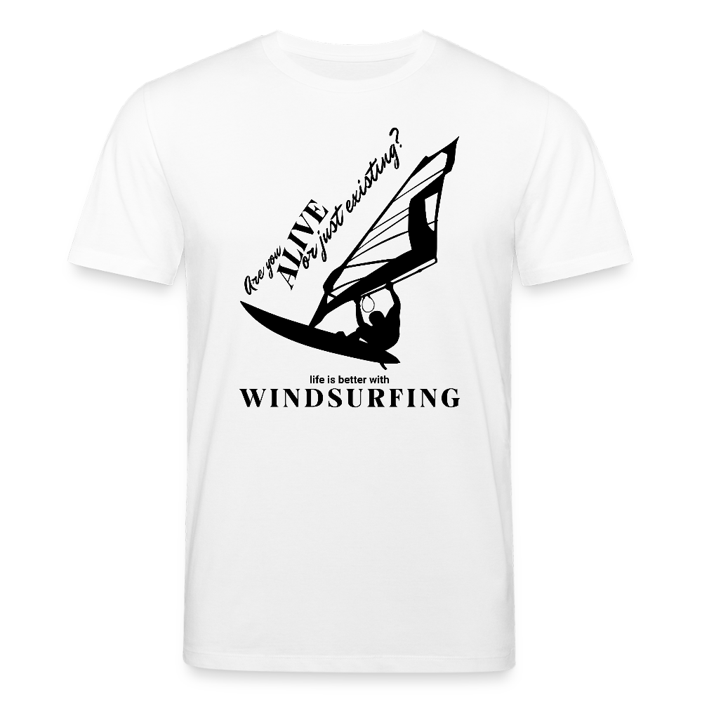 T Shirt Windsurf CREATOR -are you alive- - Weiß