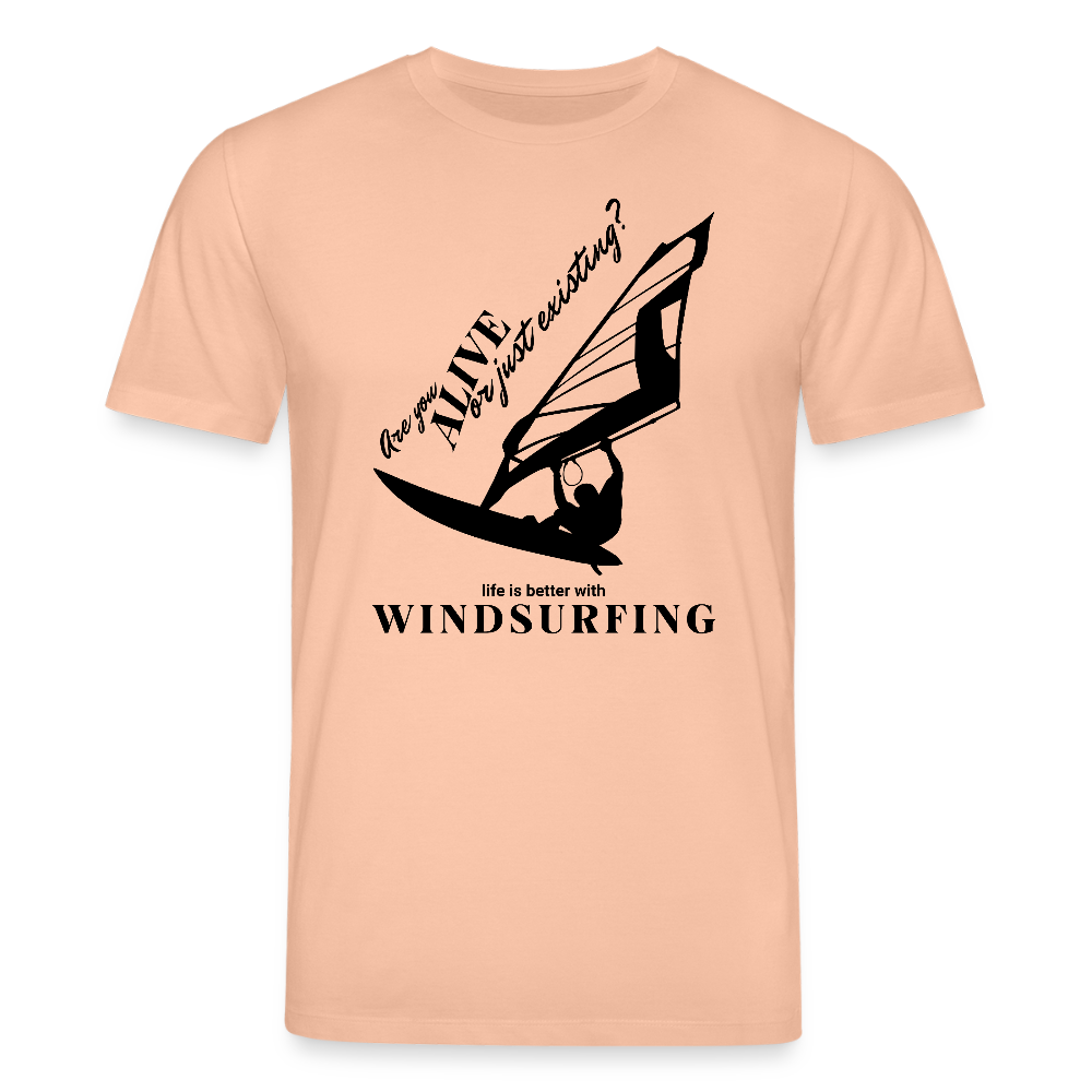 T Shirt Windsurf CREATOR -are you alive- - Pfirsich