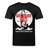 safis® Geschenkidee für Windsurf-Papas -windsurfdad- Unisex Bio-T-Shirt CREATOR - Schwarz