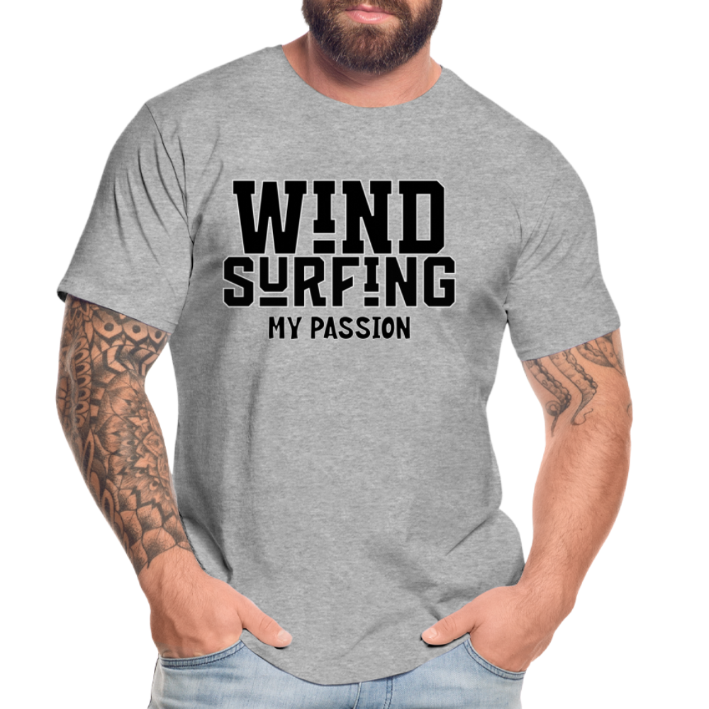 Männer Premium Bio T-Shirt -my passion- - Grau meliert