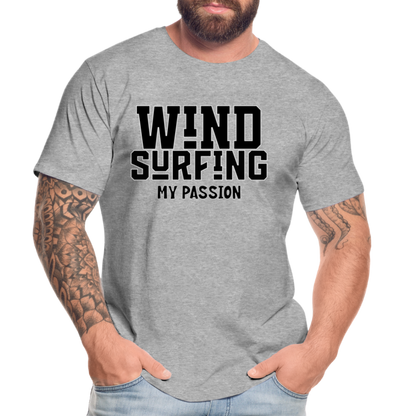 Männer Premium Bio T-Shirt -my passion- - Grau meliert