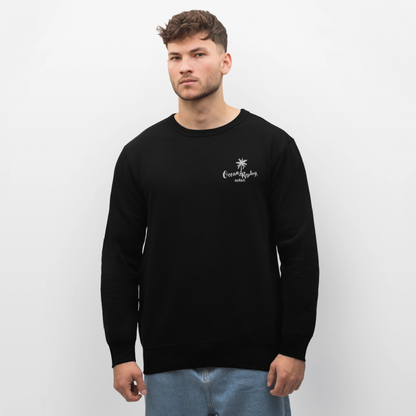 Unisex Bio-Sweatshirt Roller -Ocean replay- - Schwarz