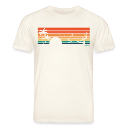 safis® | Nachhaltige Windsurf-Kleidung -sunset- Unisex Bio-T-Shirt CREATOR - Naturweiß 