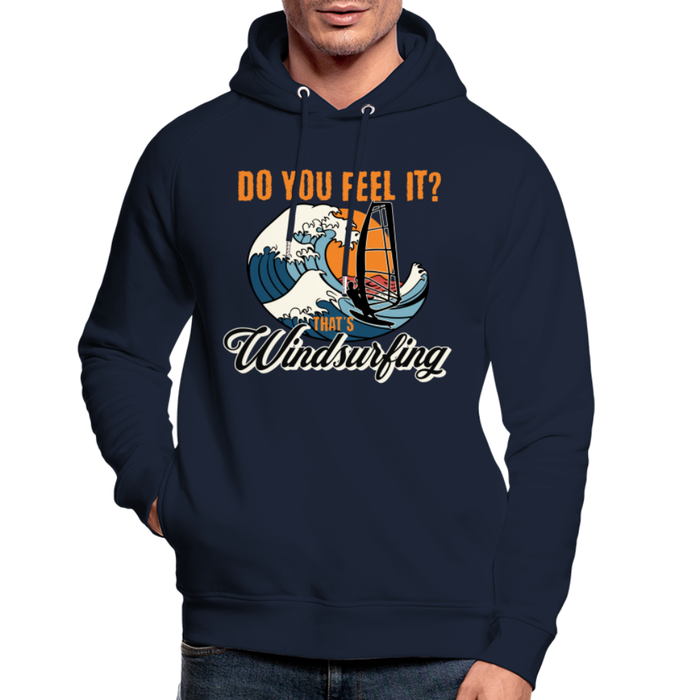 Unisex Bio-Hoodie -do you feel it- - Navy