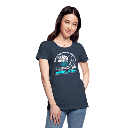 Frauen Premium Bio T-Shirt -adventure- - Navy