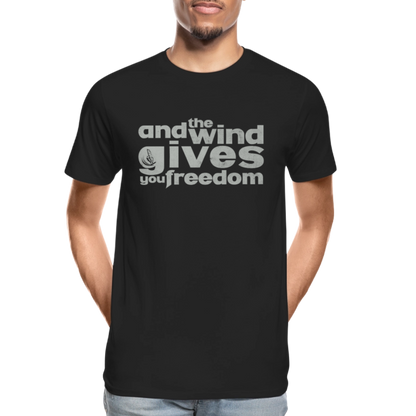 Männer Premium Bio T-Shirt -freedom- - Schwarz