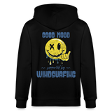 Unisex Bio-Kapuzenjacke -smiley- - Schwarz
