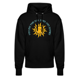 Unisex Relaxed Fit Bio-Hoodie -follow me- - Schwarz