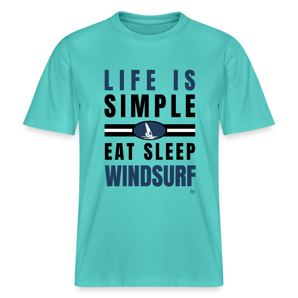 Relaxed Fit Unisex Bio-T-Shirt - Poolblau