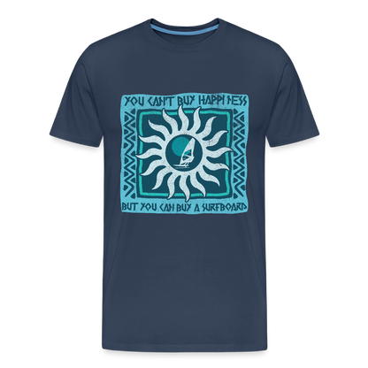 Männer Premium Bio T-Shirt -buy happiness- - Navy