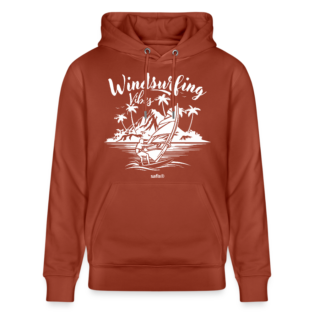 Unisex Bio-Hoodie CRUISER -Windsurfing Vibes- - Terrakotta
