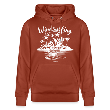 Unisex Bio-Hoodie CRUISER -Windsurfing Vibes- - Terrakotta