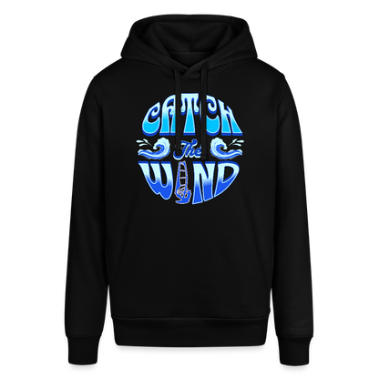 Unisex Bio-Hoodie -catch the wind- - Schwarz