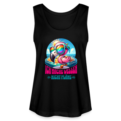 Frauen Bio Tank Top MINTER -flamingo- - Schwarz