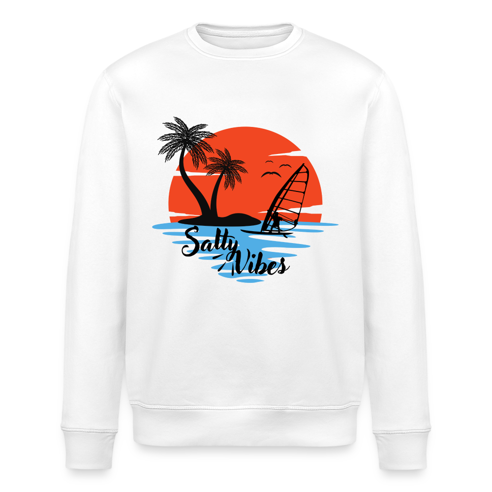 Unisex Bio-Sweatshirt -salty vibes- - Weiß