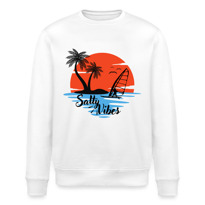 Unisex Bio-Sweatshirt -salty vibes- - Weiß