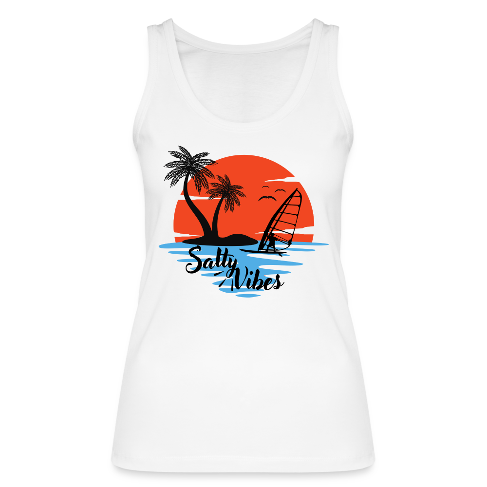 Frauen Bio Tank Top -salty vibes- - Weiß