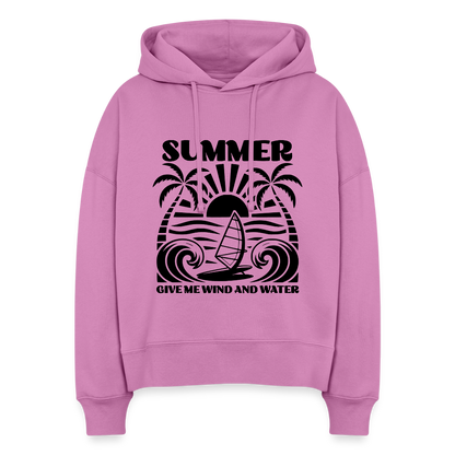 Safis Shop Frauen Bio Hoodie Nora -give me wind and water- - Pink